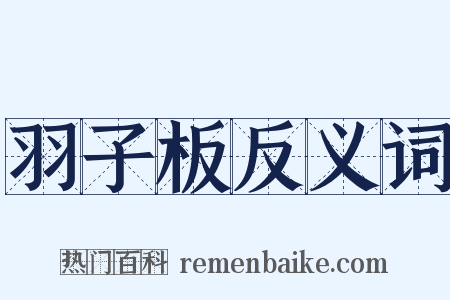 羽子板反义词是什么意思的图片